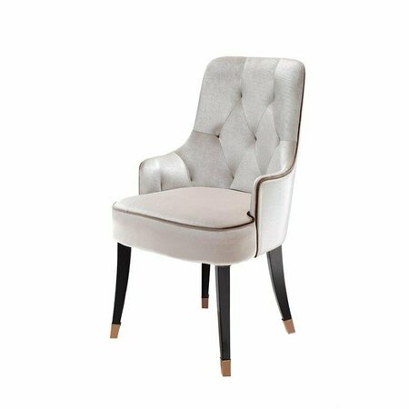 HOMEROOTS Modern Fabric Dining Chair - White 284159